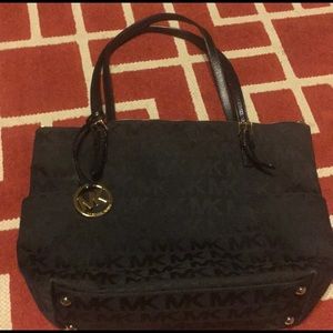 Michael Kors black on black purse